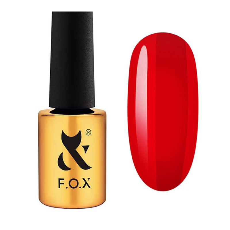 Гель-лак для нігтів F.O.X Lipstick Collection Gel Polish 002 Fire Lips, 7 мл