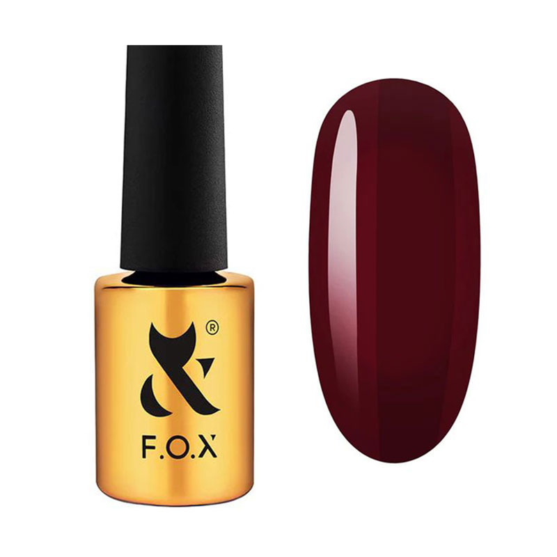 Гель-лак для нігтів F.O.X Lipstick Collection Gel Polish 010 Wine Passion, 7 мл